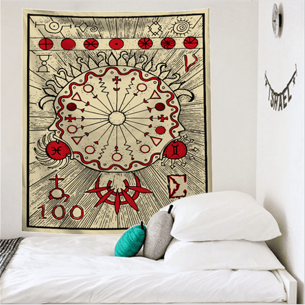 Wall Hanging Tarot Tapestry Magical Moon & Sun Bedspread Large Wall Arts Decor
